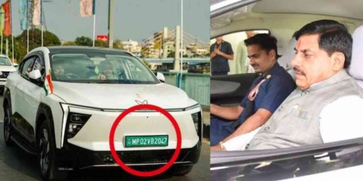 Madhya Pradesh CM Mohan Yadav|Madhya Pradesh CM news|Mohan Yadav electric car| MP Latest News | MP News: Electric car joins Chief Minister Mohan Yadav's convoy. News Track in Hindi