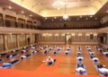 Maharashtra Governor Jishnudev Verma did yoga with Coast Guard officials