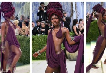 Met Gala 2026 was rocked by going barefoot, dark skinned Saloni Doechii got the least amount of clothes