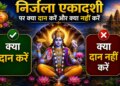 Nirjala Ekadashi Donation List 2026: What to donate and what not to donate? Know the auspicious and inauspicious rules