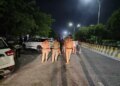 मोहर्रम को लेकर नोएडा पुलिस अलर्ट, अधिकारियों ने किया फ्लैग मार्च