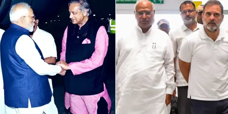 Politics heats up over Shashi Tharoor supporting PM Modi! BJP launched a scathing attack on Congress, saying - "They have been exposed..."