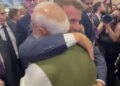राष्ट्रपति मैक्रों ने पीएम मोदी को गले लगाकर दी विदाई, फरवरी में भारत आने का क‍िया वादा