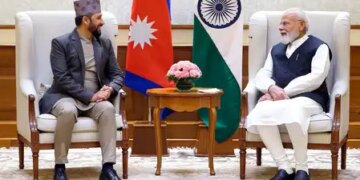 प्रधानमंत्री मोदी ने नेपाल के राष्ट्रीय स्वतंत्र पार्टी अध्यक्ष रबि लामिछाने से की मुलाकात