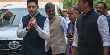 आप छोड़ने के बाद पहली बार पंजाब पहुंचे राघव चड्ढा, भाजपा अध्यक्ष नितिन नवीन की बैठक में हुए शामिल