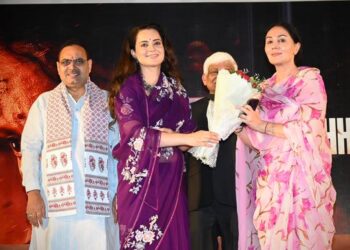 Special screening of 'Bharat Bhagya Vidhaata' in Jaipur, Kangana Ranaut expressed gratitude to CM Bhajanlal Sharma and Deputy CM Diya Kumari.