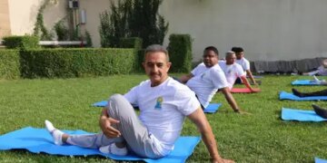 Special session in Tajikistan before International Yoga Day 2026, Minister of State for External Affairs Kirti Vardhan Singh participated