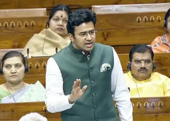 Tejaswi Surya's attack on bad roads and footpaths, demand to start 'Open Streets Bengaluru' campaign