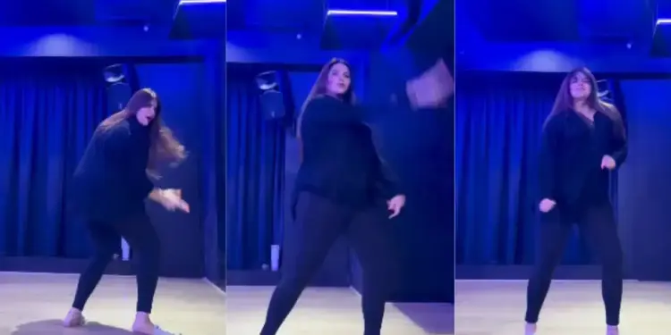 The explosive dance video of the girl on the song 'Dhoom Machale' goes viral, the mood will swing after seeing the intoxicating expressions.
