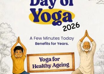 The theme of International Yoga Day 2026 declared 'Yoga for healthy old age', will give the message of longevity and happiness.