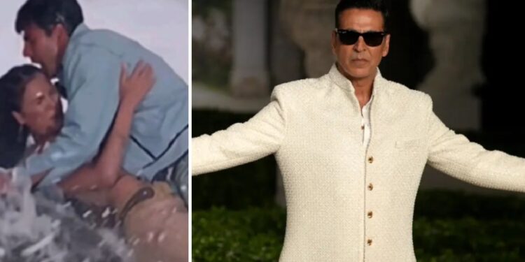 This beauty started drowning in the sea during the shooting? Akshay Kumar saved his life and said such a thing