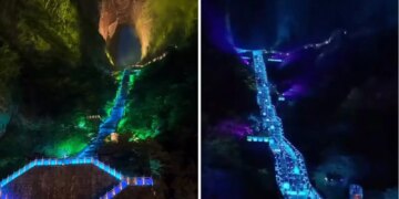 Viral Video: People's breath stopped after seeing the path leading to the sky between the mountains, their eyes will stop after seeing this scene