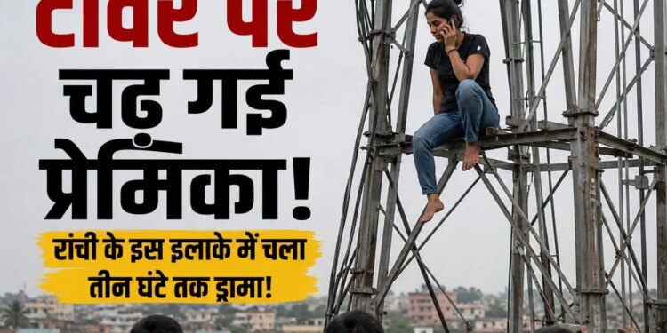 When the phone was not answered, the girlfriend climbed the tower, drama went on for three hours in this area of ​​Ranchi!