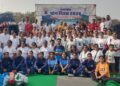 Yoga message echoed on the sails of Fatehsagar: More than 300 people rehearsed, distributed nests for bird conservation