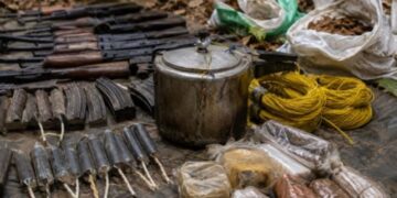 15 kg IED and weapons recovered during anti-Maoist operation in Chhattisgarh