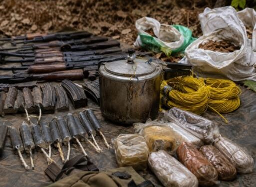 15 kg IED and weapons recovered during anti-Maoist operation in Chhattisgarh