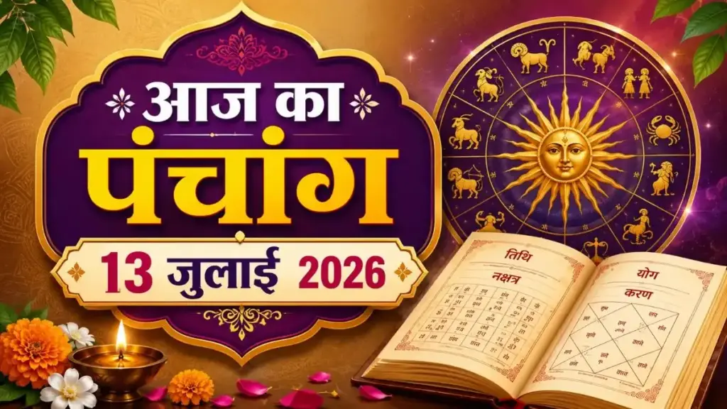 Aaj Ka Panchang 13 July 2026: Today is Ashadh Krishna Chaturdashi Tithi, know the auspicious time, Rahukaal, Abhijeet Muhurta and the right time of worship.