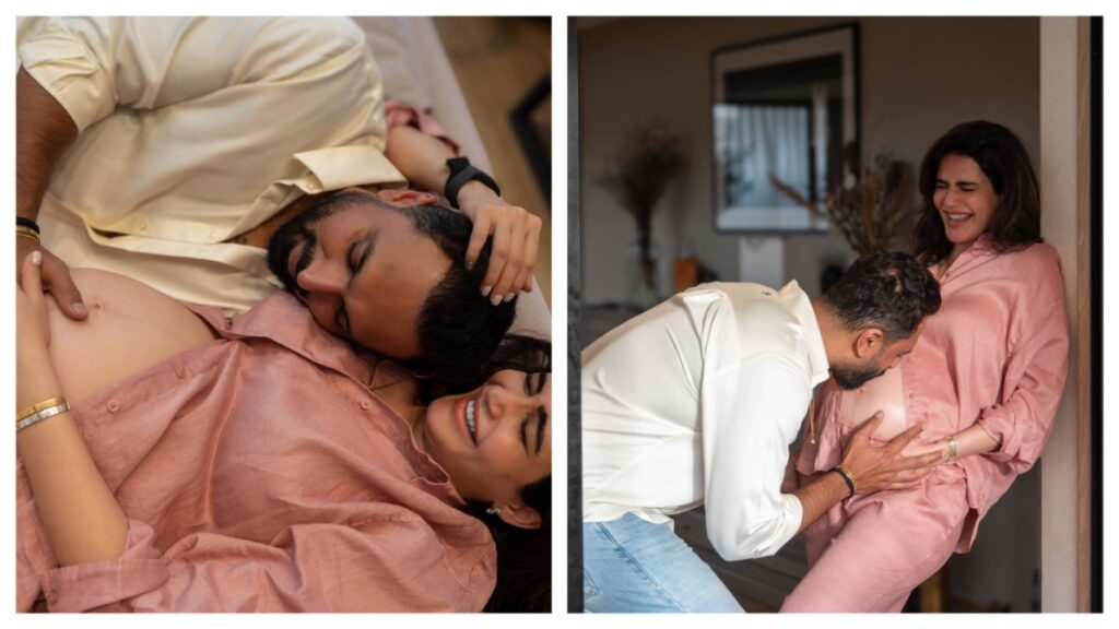 Actress' delivery can happen any day, husband is not desisting from romancing even with such a big baby bump