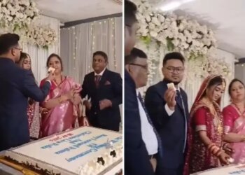 After the marriage, the groom first fed the cake to his mother, the bride kept watching, a heated debate broke out on social media after watching the video.