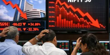 Big fall in stock market, investors lost ₹15,003 crore, know why Sensex and Nifty fell today