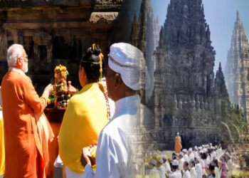 Chanting of 'Om Namah Shivay' took place in Prambanan temple in the presence of PM Modi.