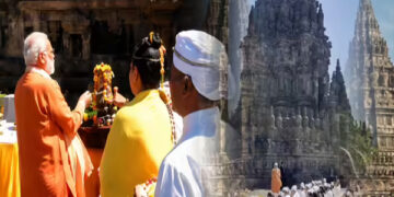 Chanting of 'Om Namah Shivay' took place in Prambanan temple in the presence of PM Modi.