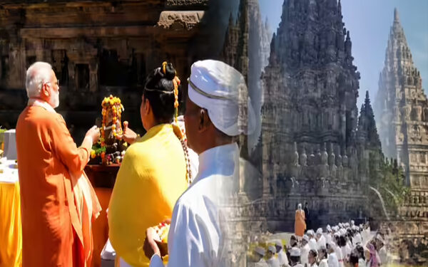 Chanting of 'Om Namah Shivay' took place in Prambanan temple in the presence of PM Modi.