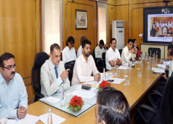 Chief Secretary V. Srinivas reviewed the works of Jal Jeevan Mission, gave instructions for quality and timely implementation.