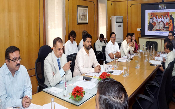 Chief Secretary V. Srinivas reviewed the works of Jal Jeevan Mission, gave instructions for quality and timely implementation.