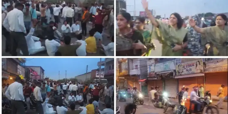 Fierce demonstration by supporters of Narottam Mishra, tear gas shells fired after clash with police, many officers injured, 20KM long jam