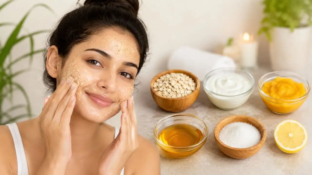 Glowing Skin Tips: Leave expensive scrubs, do face scrub with these 5 things present in the kitchen, your face will look clean, soft and glowing.