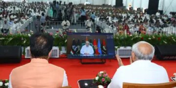 गुजरात: गृह मंत्री अमित शाह ने 815 करोड़ रुपए की विकास परियोजनाओं का उद्घाटन और शिलान्यास किया