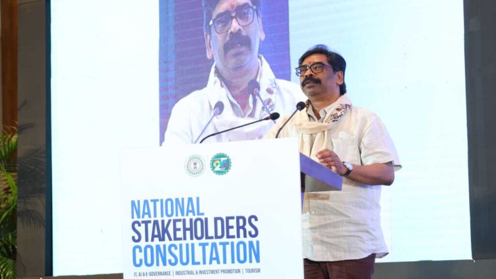 Hemant Soren|Jharkhand AI Policy|Latest Hindi News|Samachar Hindi Newstrack | Jharkhand News: Jharkhand's big step towards AI based good governance, B2G meeting held with global tech companies. News Track in Hindi