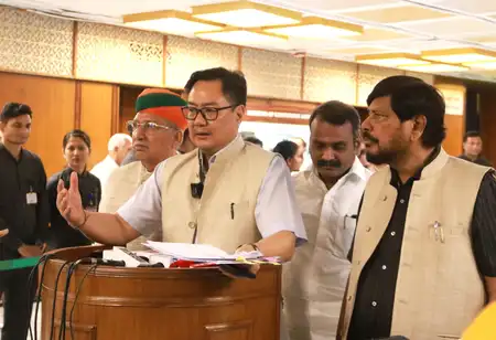 'How can we deprive 20 MPs?' Kiren Rijiju defends NCPI invite after opposition walkout