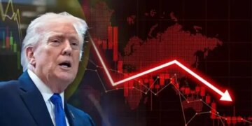 Huge devastation in the stock market due to one statement of Trump! Sensex fell 1800 points, Nifty also fell.