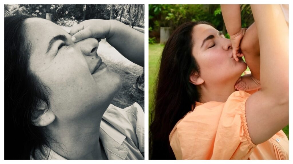 Katrina Kaif played fiercely with her son on her birthday, Vihaan pulled mom Cat's nose