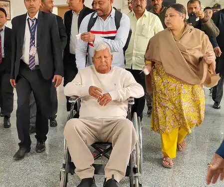 Lalu Yadav left for Delhi for treatment after his health deteriorated.