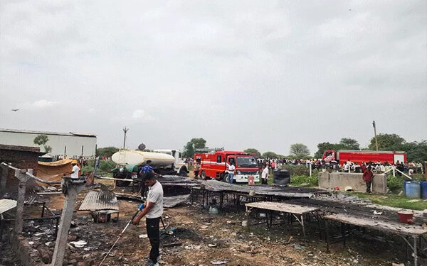 Massive explosion in illegal firecracker factory in Ahmedabad, 8 workers killed, 15 injured