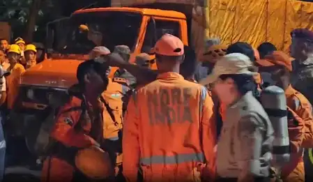 Methane gas leak after landslide in under-construction tunnel in Sikkim, 27 people feared trapped; Rescue operation underway (Lead-1)