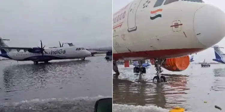 Mumbai Rain: Rain becomes a problem for passengers, 17 flights cancelled, 365 flights delayed
