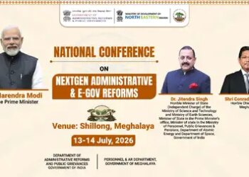 National conference to be held in Shillong on 13-14 July, next generation administrative and e-governance reforms will be discussed