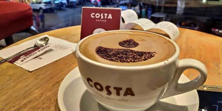 Number of Costa Coffee stores in India decreased, income increased
