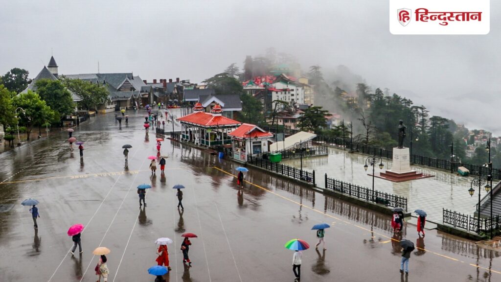 Orange alert of heavy rain for six days in Himachal, landslide in Shimla; 150 roads closed