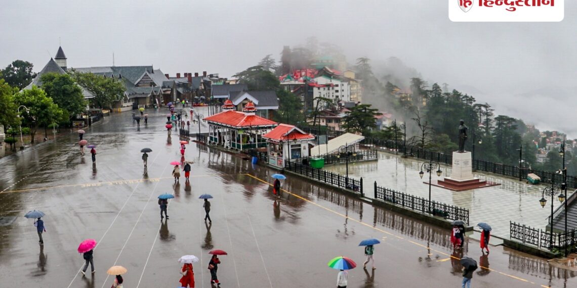 Orange alert of heavy rain for six days in Himachal, landslide in Shimla; 150 roads closed