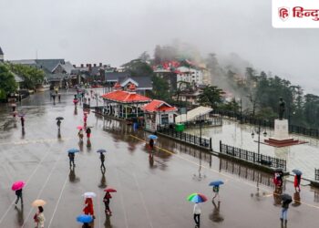 Orange alert of heavy rain for six days in Himachal, landslide in Shimla; 150 roads closed