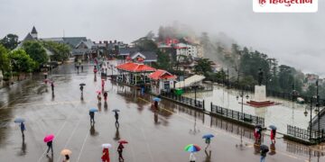 Orange alert of heavy rain for six days in Himachal, landslide in Shimla; 150 roads closed