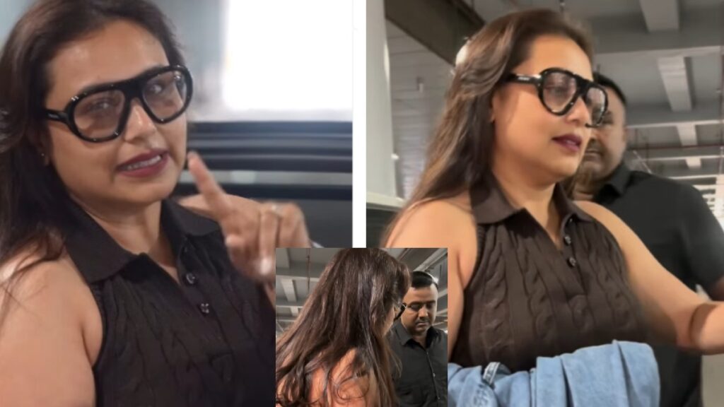 Rani Mukherjee angry at paparazzi! Due to this suspicion, she started checking the camera, the video went viral