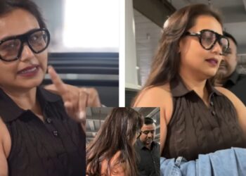 Rani Mukherjee angry at paparazzi! Due to this suspicion, she started checking the camera, the video went viral