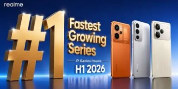 Realme's P series becomes the best selling smartphone series on Flipkart, strong increase in market share despite the slowdown in the industry.