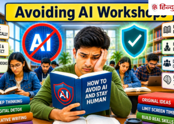 Strange: People are getting bored with AI, crowd in library, learning ways to avoid AI.